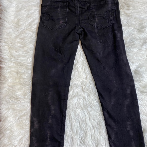 🔥SOLD🔥 American Eagle Electric Stripe Skinny Jeans Black - Picture 16 of 16